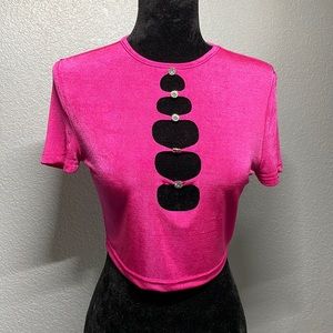 Pink crop top